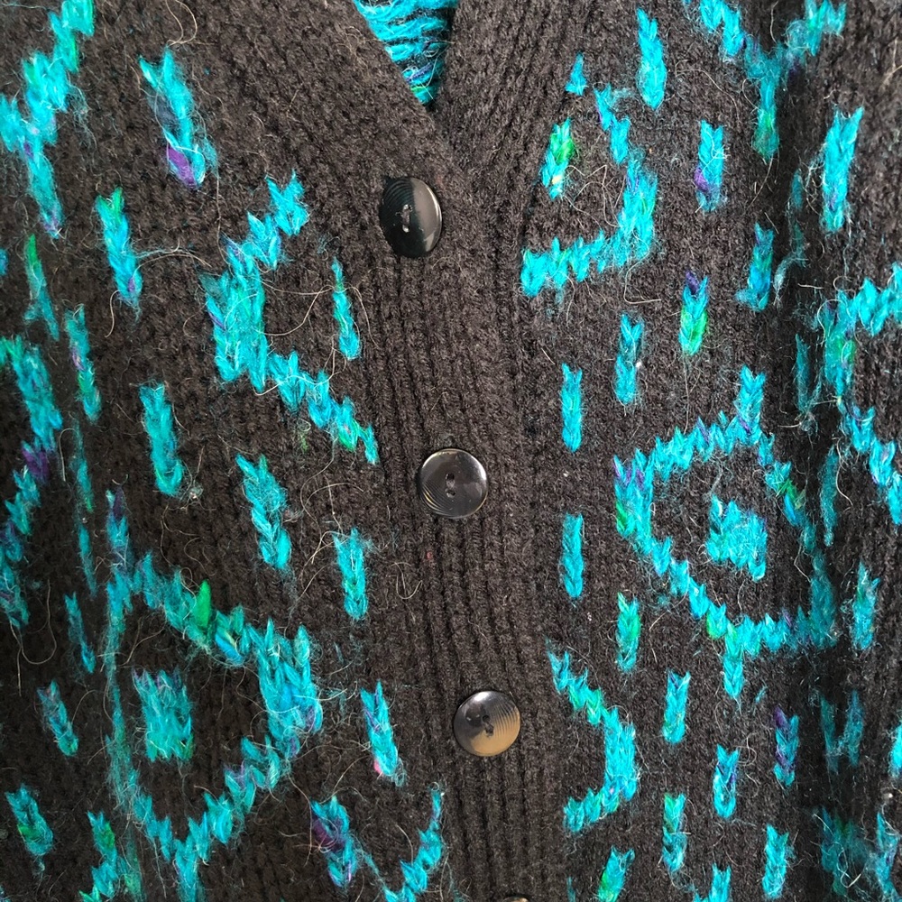 Fabrizio by Weathervane Vintage 80s Cardigan Large - Picture 7 of 11